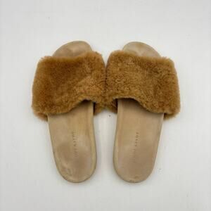 Jenni Kayne Shearling Slides Women's 41 US 11 Sandals Quiet Luxury